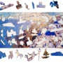 Нескучные игры Фигурный деревянный пазл о.Санторини Travel collection (126 дет.): Производитель Нескучные игры