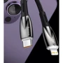 Кабель Baseus USB Cable to Lightning Glimmer Series Fast Charging Data 2.4A 1m Black (CADH000201) фото 9