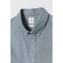 Рубашка H&M 6865649 46 зеленая с длинным рукавом: Длина рукава Длинный