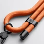 Ремешок для смартфона ArmorStandart Rope Black Tangerine with Clear holder (ARM86430): Цвет оранжевый