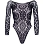 Боди Leg Avenue Snap crotch thong back teddy Black S/M