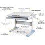 Детский стол Mealux Edmonton Multicolor BL с полкой S50 (арт. BD-610 W/MC + BL + S50 WG): Тип Парта