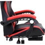 GT Racer X-2323 Black / Red: Оснащення підставка для ніг, з коліщатками, підлокітники, підголівник, механізм гойдання, поперековий валик, з