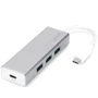 Адаптер Digitus Adapter USB-C to 3xUSB 3.0+USB-C Silver (DA-70242)