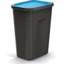 Баки для сортування сміття Prosperplast Keden Compacta Q Plus, комплект 3х35л чорний, кришка синя/зелена/жовта (5905197562223)