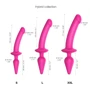 Анальная пробка с дилдо Strap-On-Me Switch Plug-In Semi-Realistic Dildo Fuchsia - L