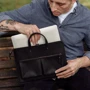 INCARNE Handmade Leather Bag-cover Brave Black for MacBook Air 15" M3 | M2 (2024 | 2023) фото 5
