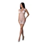 Мини-платье с вертикальным узором Passion BS097 One Size white