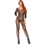Бодистокинг Leg Avenue Swirl Lace Bodystocking One size Black