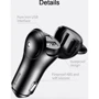 Зарядний пристрій Baseus USB Car Charger Adorkable 2xUSB 3A White (CCALL-DM01) фото 5