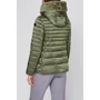 Куртка Woman Jacket Fix Hood 31K3006F-F739 44 зеленая зимняя с капюшоном и мехом: Длина рукава Длинный