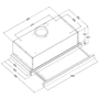 Вытяжка Borgio TLC (TR) 60 White: Материал корпуса металл
