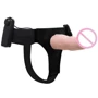 Страпон LYBAILE Ultra Passionate Harness Vibrating Flesh, 15 см