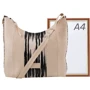 Женская сумка хобо Laskara бежевая (LK10249-zebra): Пол Женский