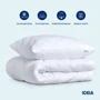Подушка IDEIA готельний Classica Soft 50х70 см 2 шт. (8-32960): Наповнювач антиаллергенное синтетическое волокно