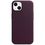 Чохол для iPhone Apple Leather Case with MagSafe Dark Cherry (MM143) for iPhone 13