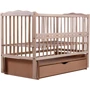 Ліжко Babyroom Веселка маятник, ящик, відкидний бік DVMYO-3 бук світлий (натуральний) (622007)
