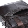 Мужская сумка через плечо Borsa Leather коричневая (K18863-brown): Тип ручки Плечевой ремень, С двумя ручками, Короткая ручка, Плечевой ремень
