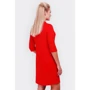 Платье FashionUp PL-1357C 48 красное повседневное до середины бедра: Состав Вискоза, Полиэстер, Спандекс