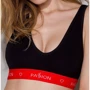 Спортивный топ на широких бретелях Passion PS003 TOP black, size M