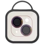 Защитное стекло для iPhone Epik Metal Shine Lilac/Rainbow for Camera iPhone 15 / 15 Plus: Тип защиты экрана на камеру