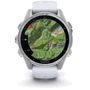 Смарт-часы Garmin Fenix 8 AMOLED 43mm Silver with Whitestone Silicone Band (010-02903-00): Особенности Бесконтактная оплата, Большой экран, Влагозащищенные, Металлический корпус, Фонарик, Компас, Барометр, Термометр, Тактические, Встроенный микрофон, Динамик (громкая связь), Функция звонка