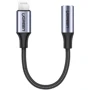 Кабель Ugreen Adapter Lightning to 3.5mm F Headphone Jack 10cm Grey (30756)