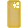 Чехол для iPhone Mobile Case Silicone Case Full Camera Protective Yellow for iPhone 15 Pro Max: Тип чехла накладка на заднюю часть
