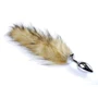 Анальная пробка с коричневым хвостиком Boss Series Fox Tail XL