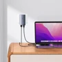 Зарядное устройство Baseus Wall Charger GaN5 Pro USB+USB-C Ultra-Slim 65W 100W Gray with USB-C Cable (CCGP150113) фото 7