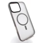 Чехол для iPhone BeCover Metal Buttons Case with MagSafe Gray for iPhone 16 Pro Max (712101): Цвет серый