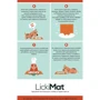 Коврик для медленного питания Licki Mat Playdate orange для кошек (9349785006076): Материал Резина
