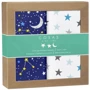 Набор пеленок Cosas Galaxy Stars Grey Blue бязь (4822052061343)