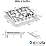 Варочная поверхность Minola MGM 614224 BL: Расположение панели спереди