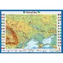 Україна. Оглядовий М1 2 3500 000, карта стінна, 65х45 см, укр., Картон. ИПТ: Обкладинка картон
