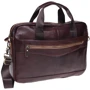 Мужская сумка мессенджер Borsa Leather коричневая (K11118-brown): Страна производитель Тайвань