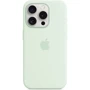 Чехол для iPhone Apple iPhone 15 Pro Silicone Case with MagSafe - Soft Mint (MWNL3ZM/A): Материалы Силикон