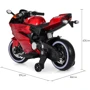 Детский электромотоцикл Bambi Racer Ducati красный (M 4104ELS-3): Материал колес EVA