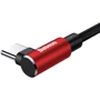 Кабель Baseus USB Cable to USB-C MVP Elbow 2A 1m Red (CATMVP-A09): Длина 1 м