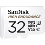 Карта памяти SanDisk 32GB microSDHC Class 10 UHS-I U3 V30 High Endurance + adapter (SDSQQNR-032G-GN6IA)