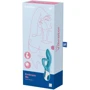 Вибратор кролик с тройным отростком Satisfyer Embrace me Turquoise