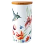 Банка Krauff Colibri для сипучих продуктів 1.3 л 20 см з бамбуковою кришкою (25316)
