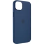 Чехол для iPhone TPU Silicone case with Magsafe Strom Blue for iPhone 14 Plus: Цвет синий