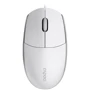 Мишка RAPOO N100 White: Ергономіка симетрична для лівшів