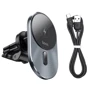 Держатель Hoco Car Holder Air Vent MagSafe 18W CA91 Black for iPhone 16 I 15 I 14 I 13 I 12 series : Тип автомобильный