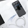 Кабель Baseus Cable USB-C to Lightning PD High Density Braided 20W 1m White (CATLGD-02) фото 7