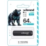 USB-флешка Wibrand 64Gb Grizzly USB 2.0 Black (WI2.0/GR64P3B): Стандарт USB USB 2.0