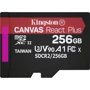 Карта памяти Kingston 256GB microSDXC Class 10 UHS-II U3 V90 A1 Canvas React Plus + SD adapter + USB reader (M1A4-0160R12): Класс карты A1, V90, U3, UHS-II, Class 10