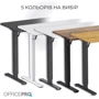Стол с электрорегулировкой высоты Officepro Dark Wood/Black (ODE1260DW): Форма столешницы Прямоугольная