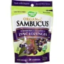 Nature's Way Sambucus Organic Zinc 24 Lozenges Berry Flavor Черная бузина